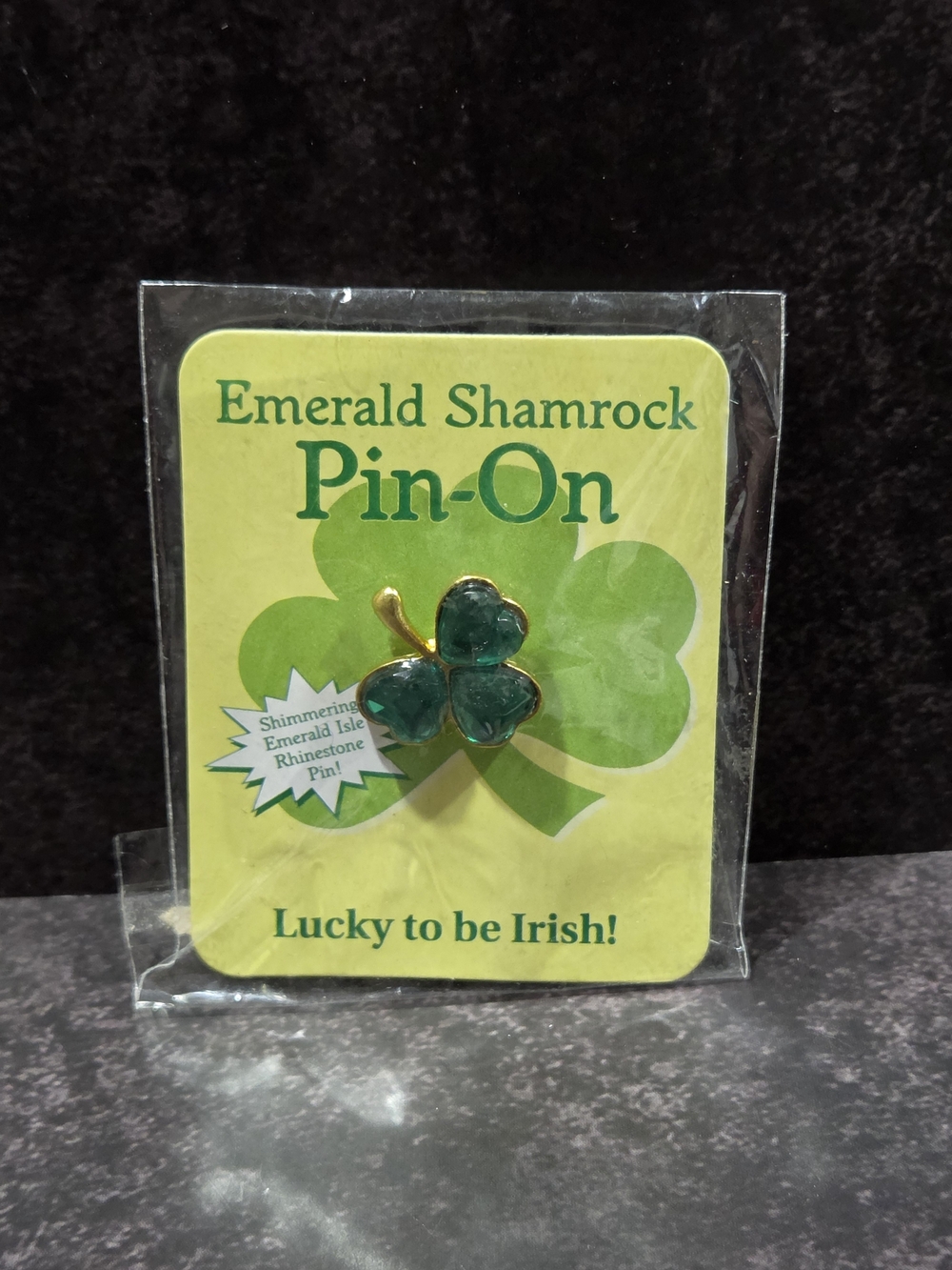 🚨5/$25 Green Rhinestone St. Patrick's Day Pin